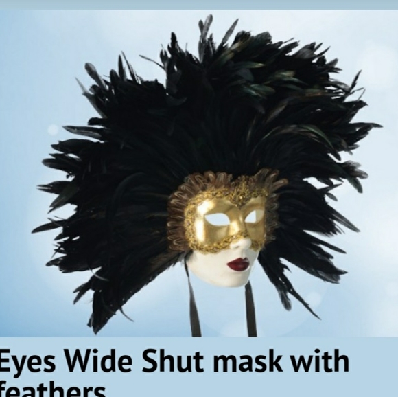 EYES WIDE SHUT Original Porcelain Venetian Mask - Picture 3 of 6